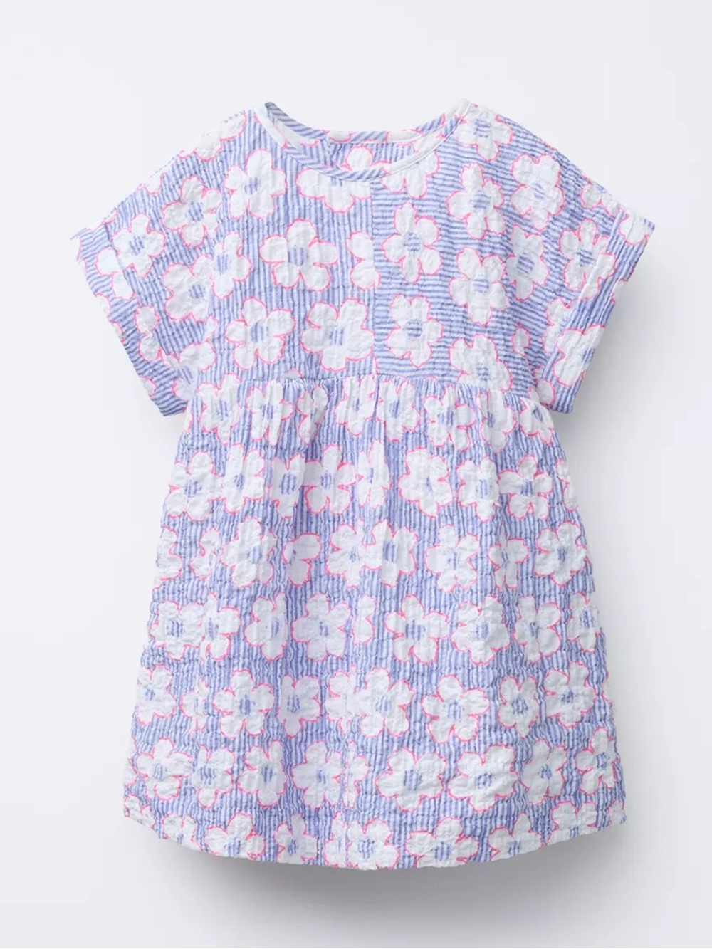 Zara Lilac Floral Short-Sleeve Peplum Top